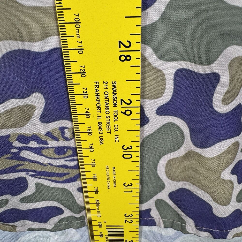 Amigo Provisions Company Shirt Mens Size 3XL Green Camo LSU Tiger Eye Vented - Picture 7 of 15